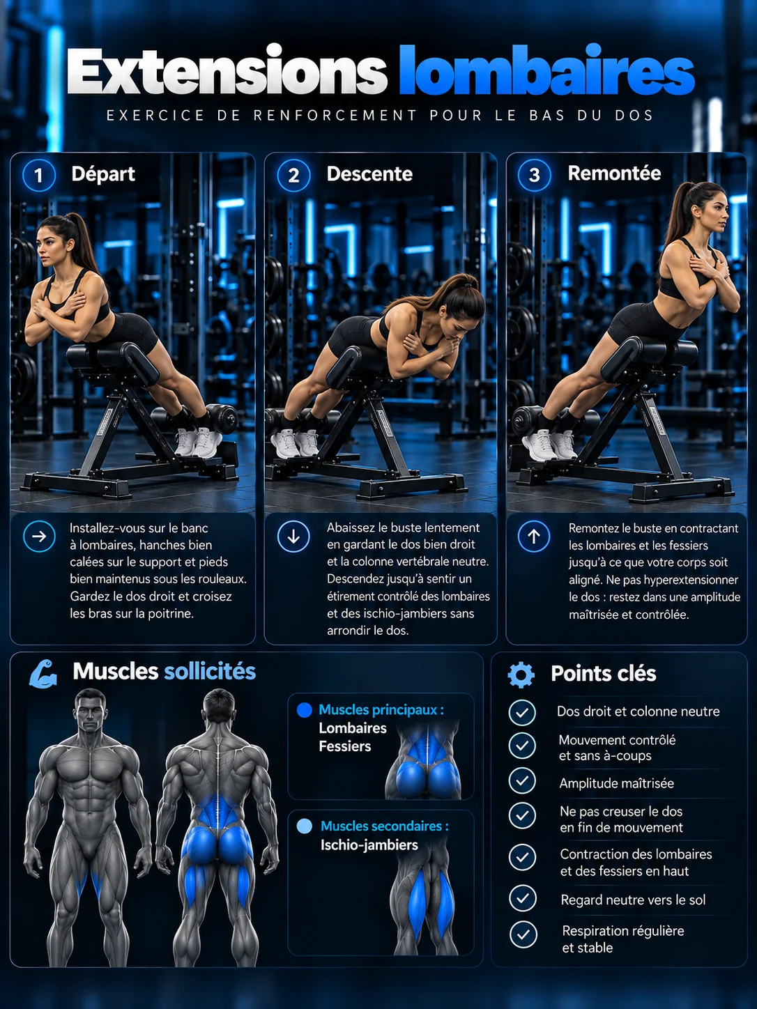 Guide visuel des extensions lombaires