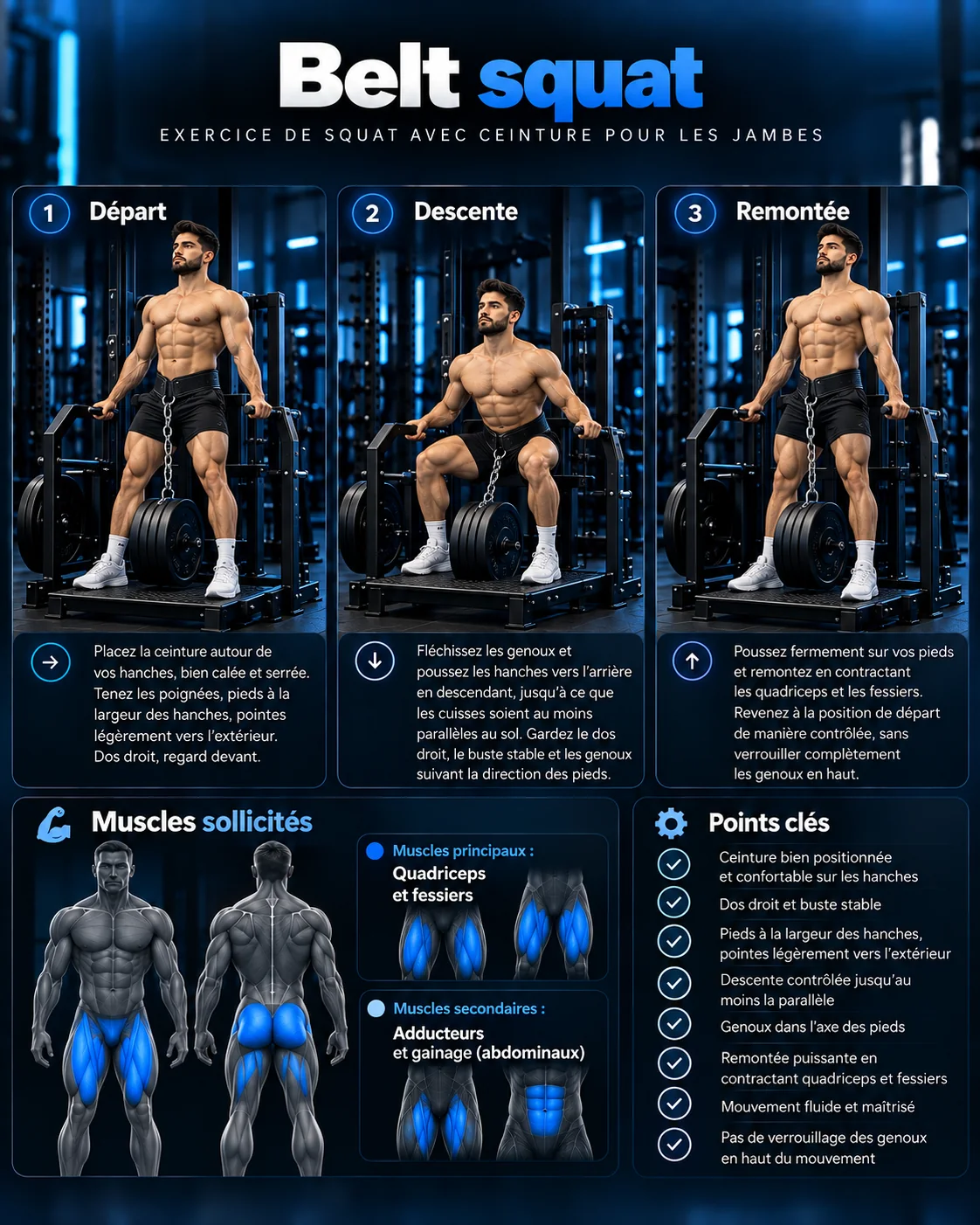Guide visuel du belt squat