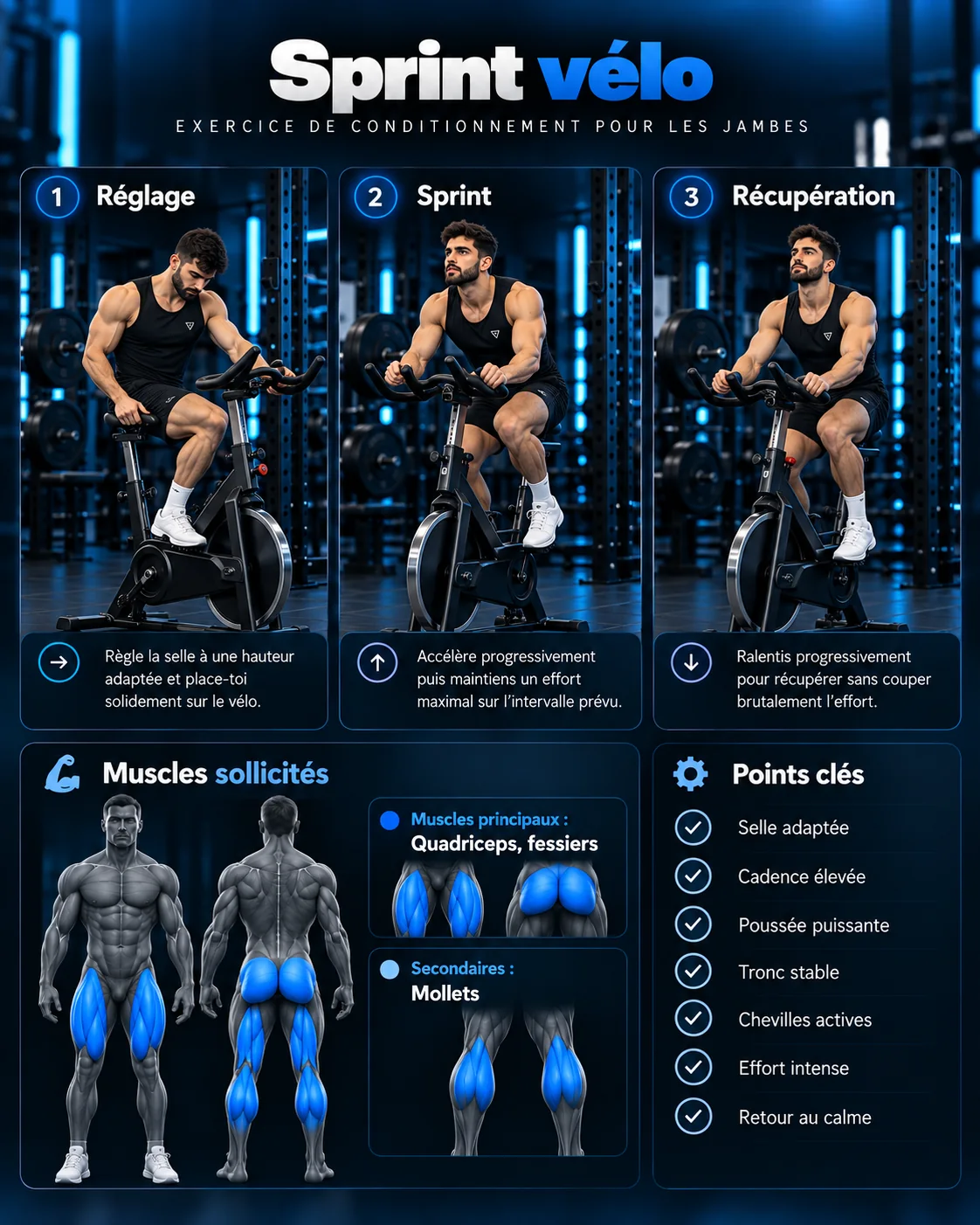 Guide visuel : Sprint vélo