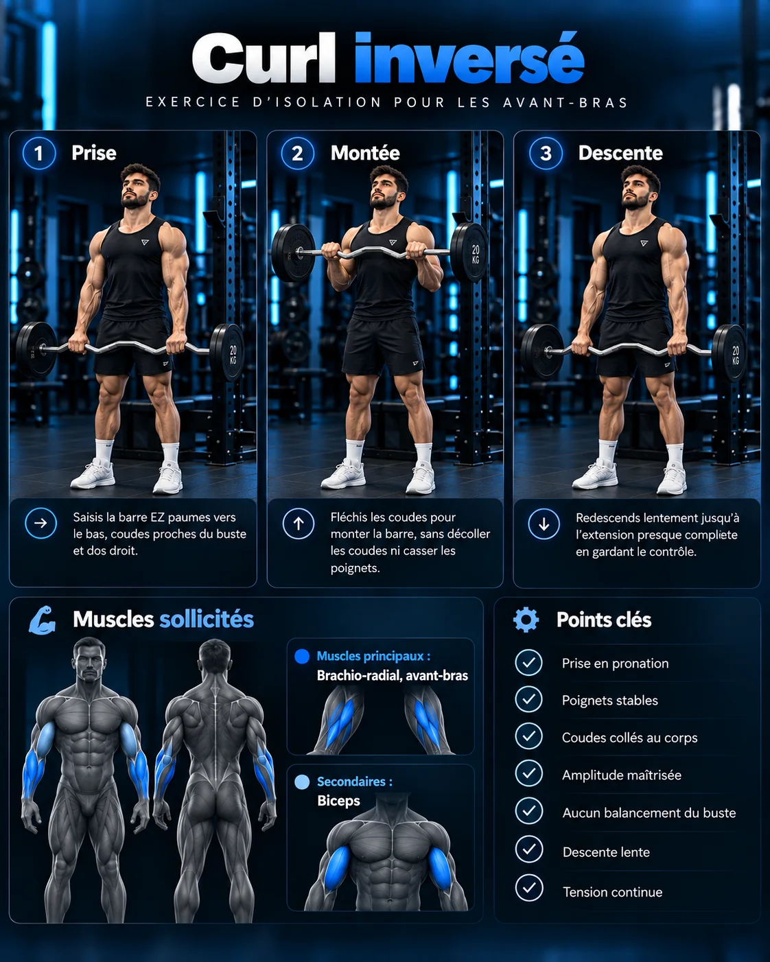 Guide visuel : Curl inversé
