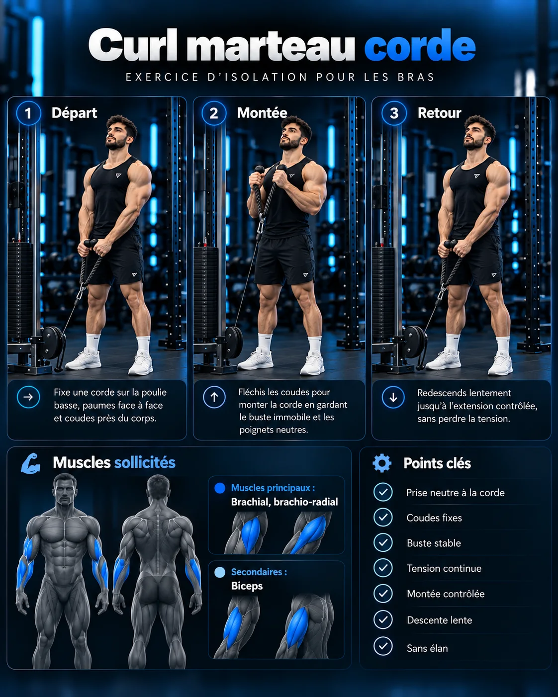 Guide visuel : Curl marteau corde