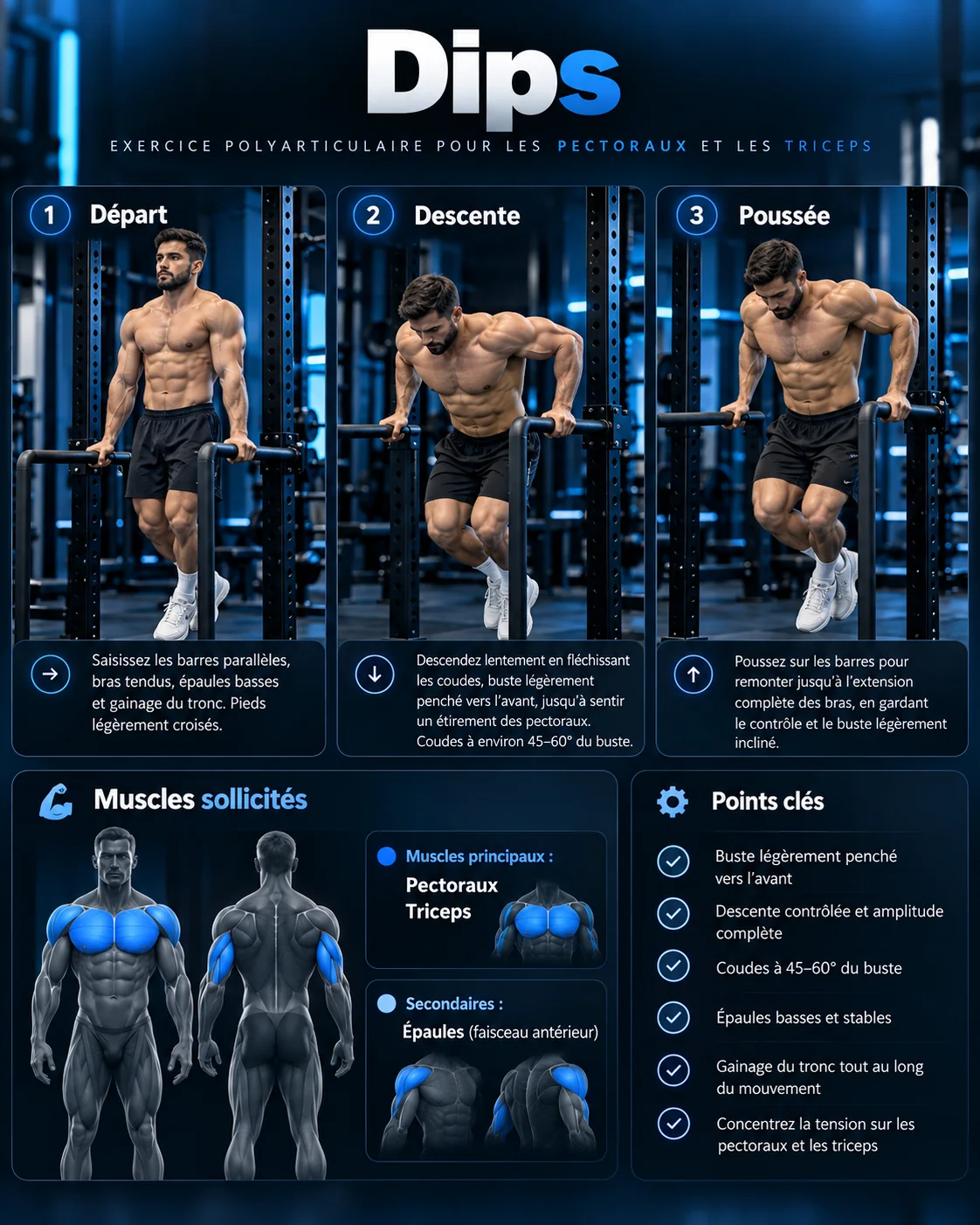 Guide visuel des dips