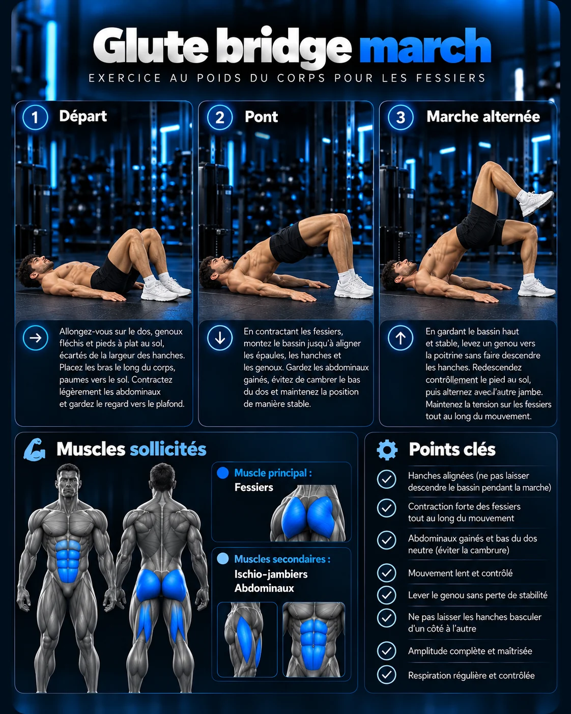 Guide visuel : Donkey kicks
