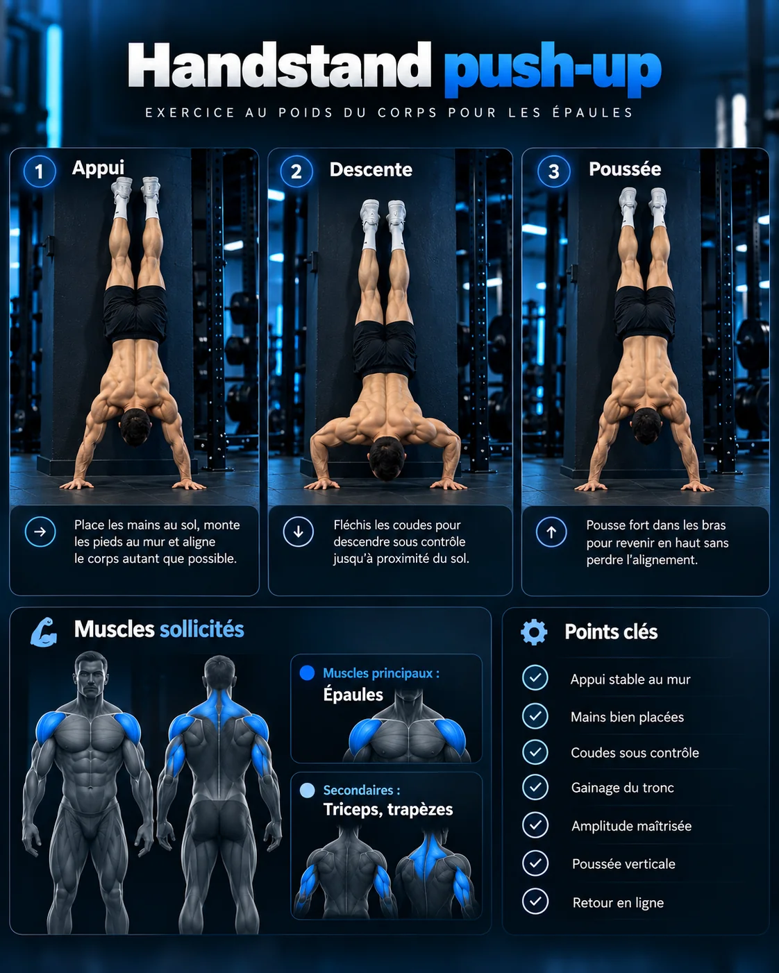 Guide visuel : Handstand push-up