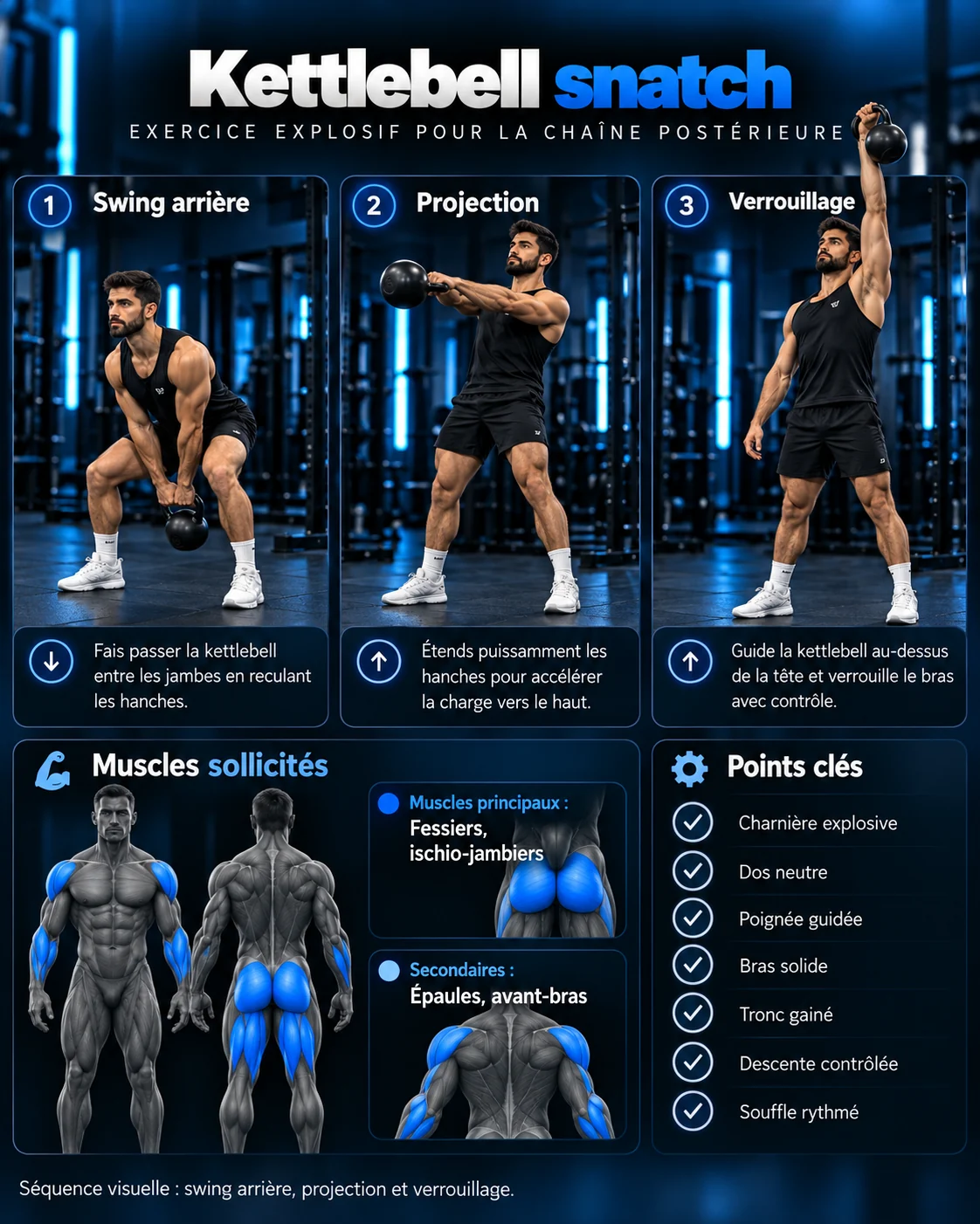 Guide visuel : Kettlebell snatch