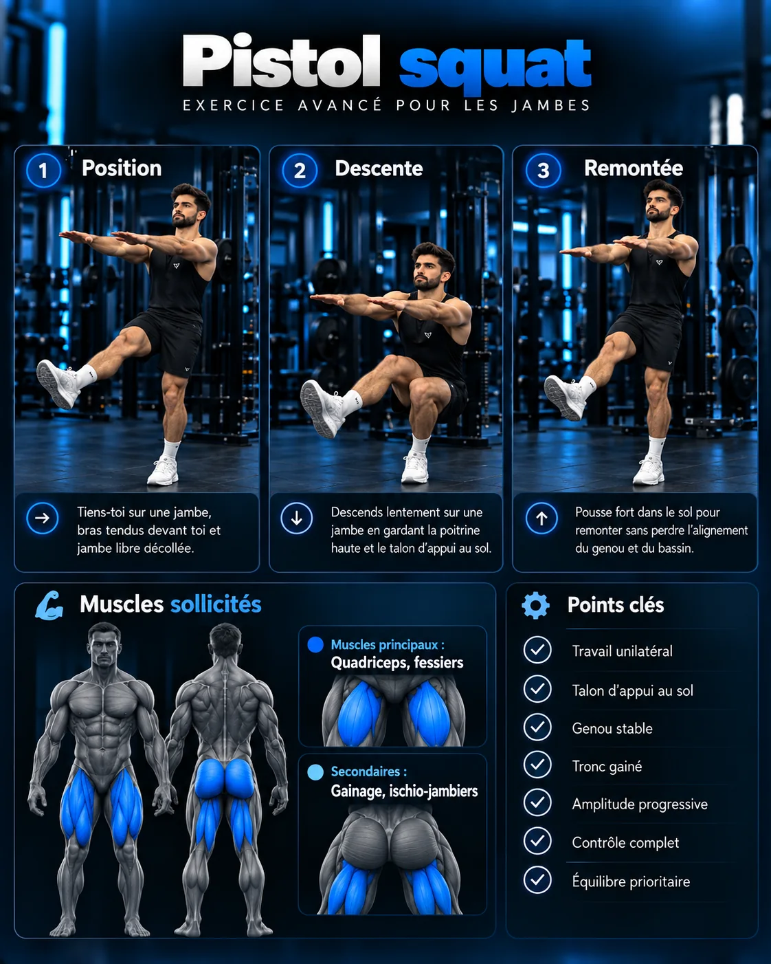 Guide visuel : Pistol squat