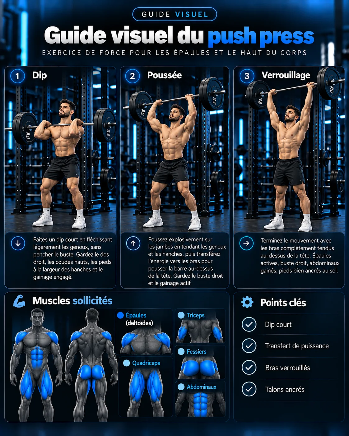 Guide visuel du push press