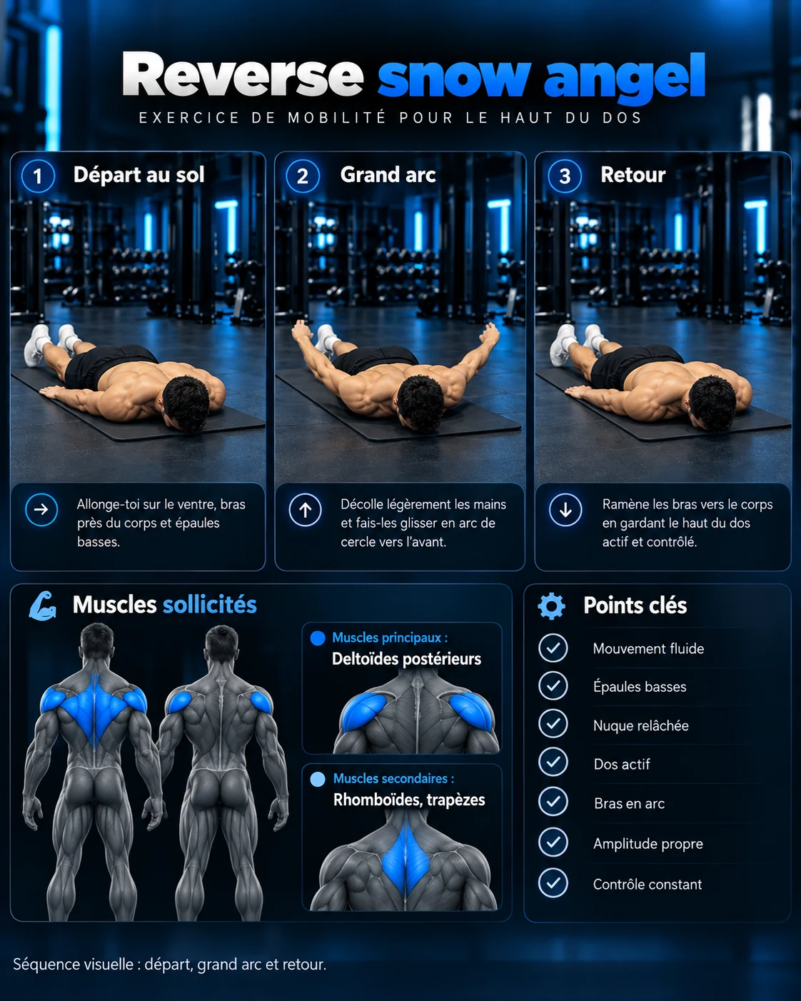 Guide visuel : Reverse snow angel