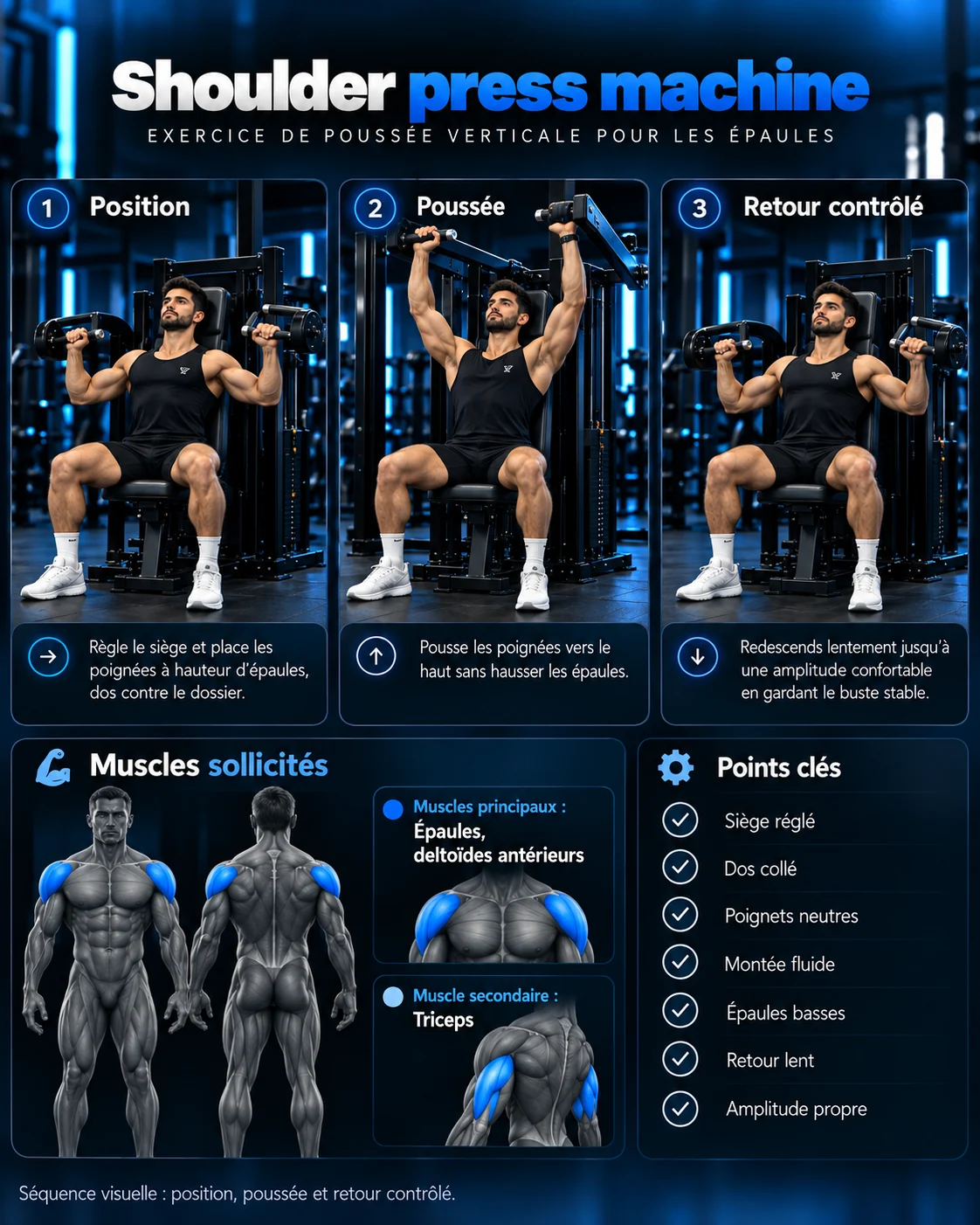 Guide visuel : Shoulder press machine