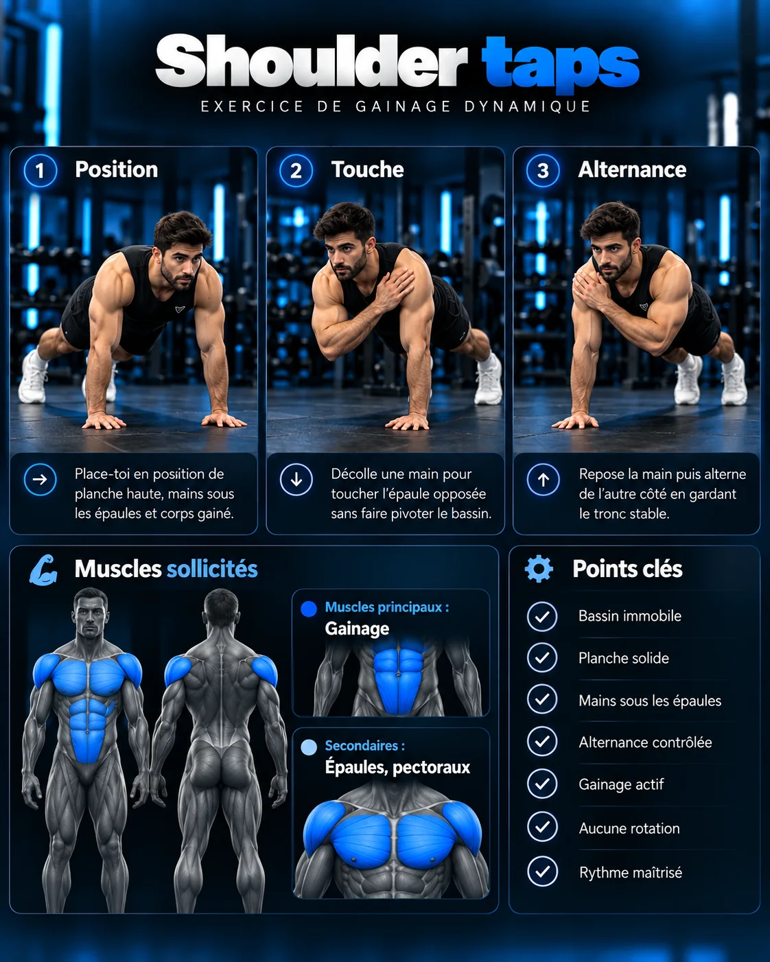 Guide visuel : Shoulder taps