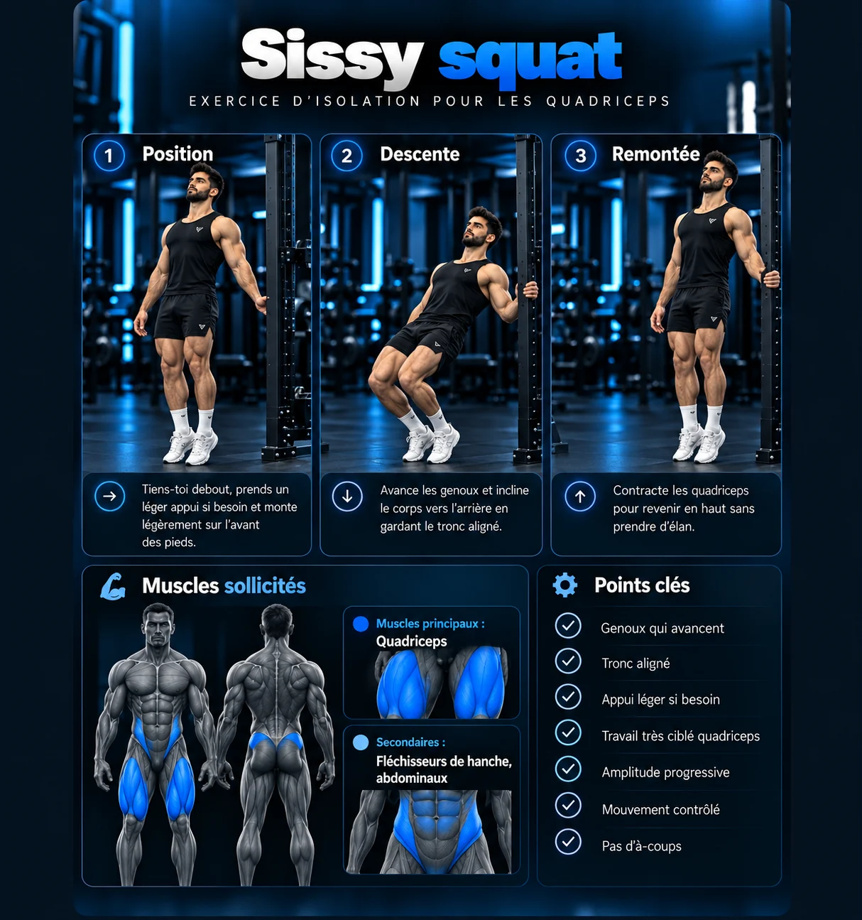 Guide visuel : Sissy squat