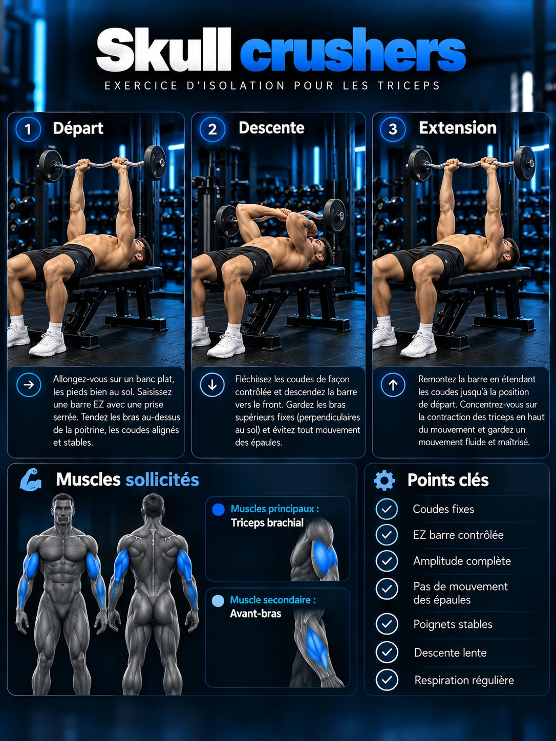 Guide visuel de la barre au front