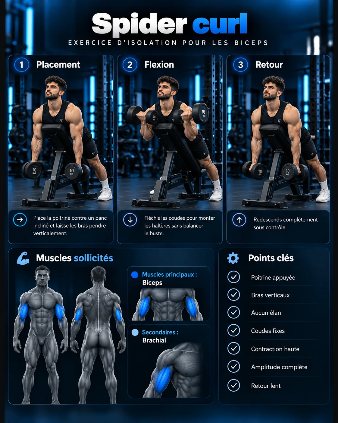 Guide visuel : Spider curl