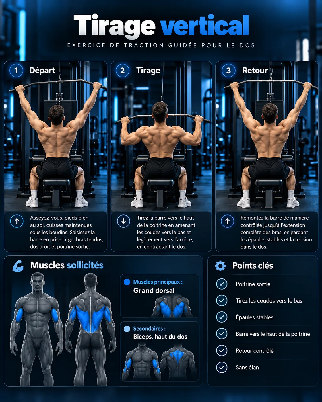 Guide visuel du tirage vertical