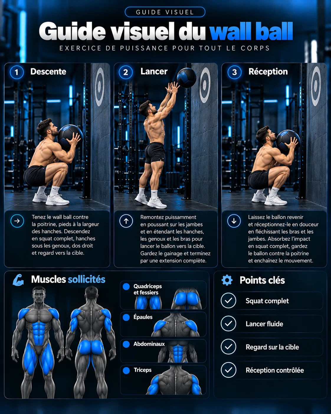 Guide visuel du wall ball